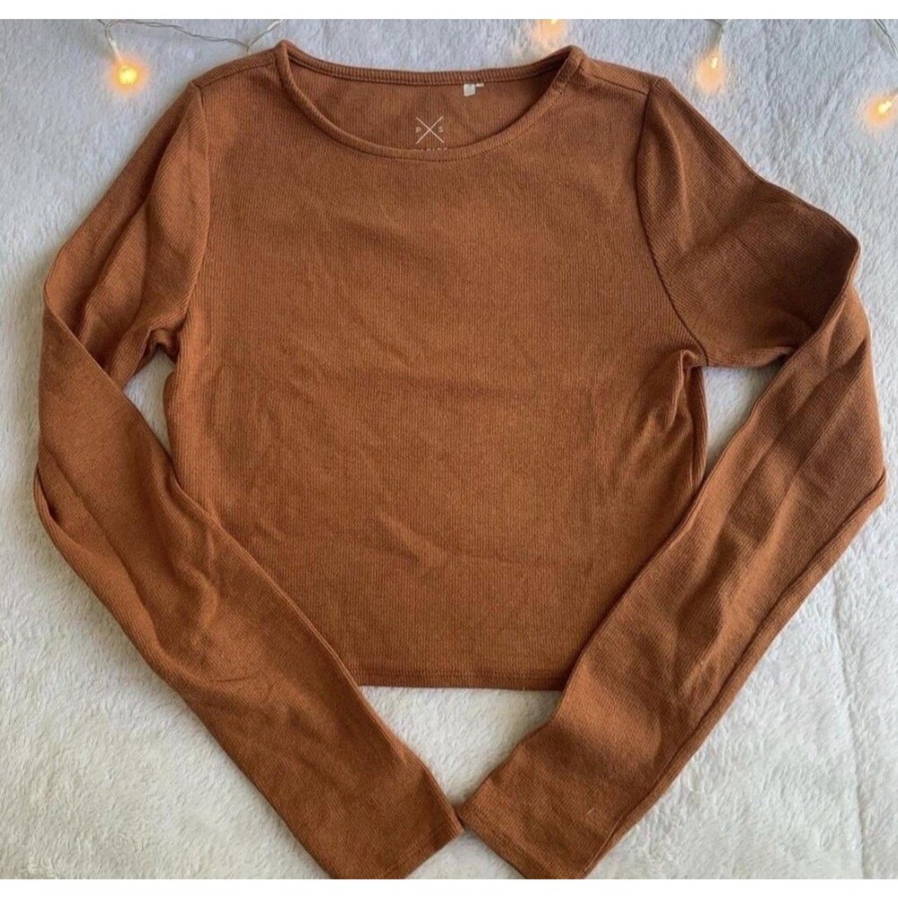 Pacsun basics Burnt Orange Long Sleeve